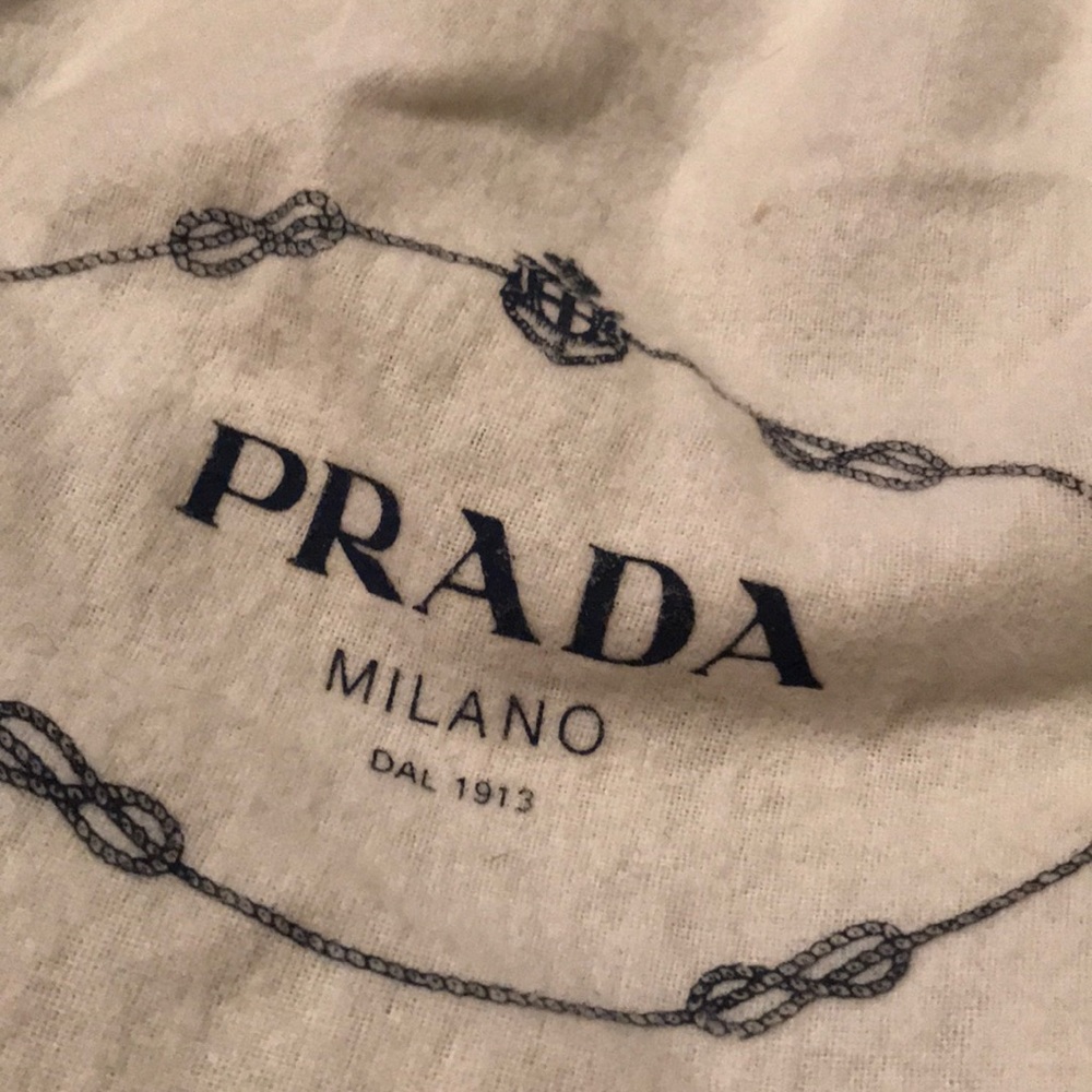 Prada like new nylon satchel handbag